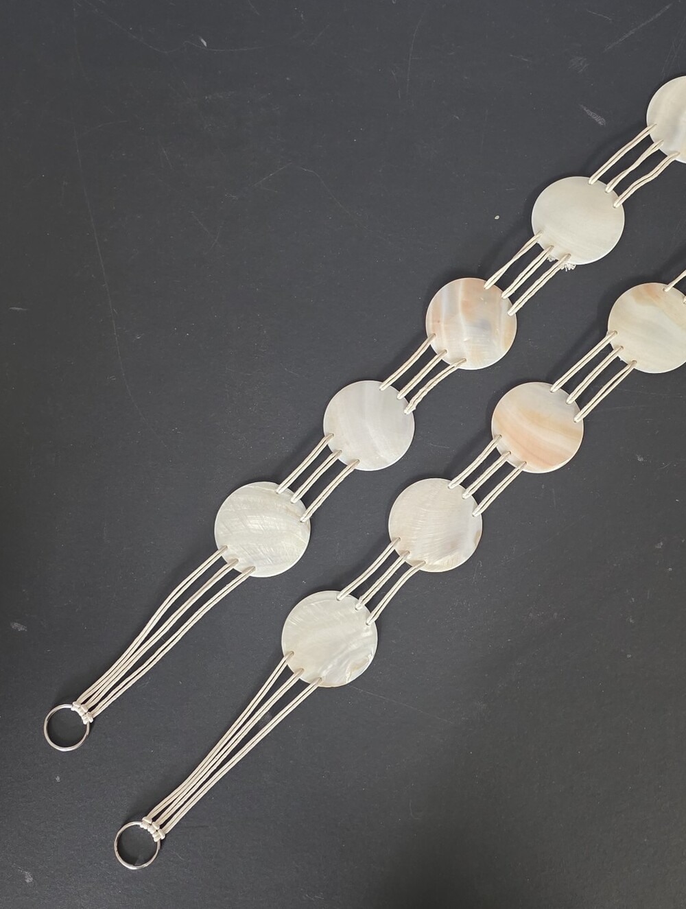 Round Shell Bead Rope Decor with Keychain Ends - Picture 8 of 8